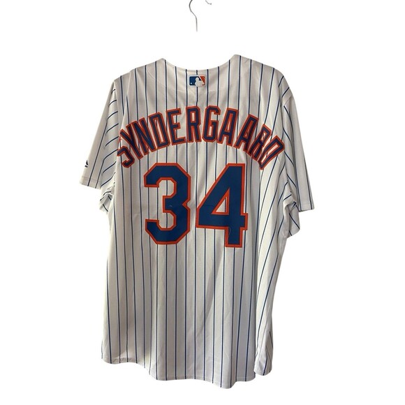 New York Mets Noah Snydergaard #34 Jersey‎ Size XL Majestic Cool Base Authentic